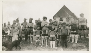 Image of Group of Eskimo [Kalaallit] women and children